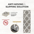 Gray/White Willow Premium Quality Turkish Carpet Stair Treads  - Machine Washable  Non Slip Stair Treads with TPR Backing